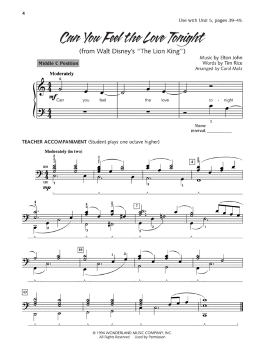 Alfred's Piano 101 Pop, Book 1 Piano Method scores gallery preview page 6