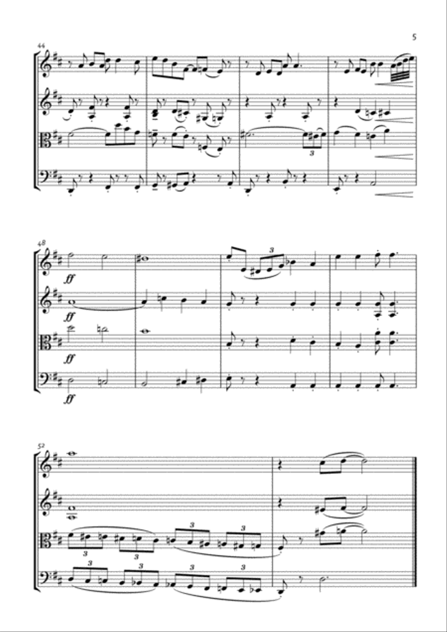 Ain't Misbehavin' String Quartet scores gallery preview page 5