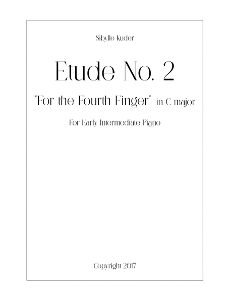 Etude No. 2 "For the Fourth Finger" for Early Intermediate Piano image number null