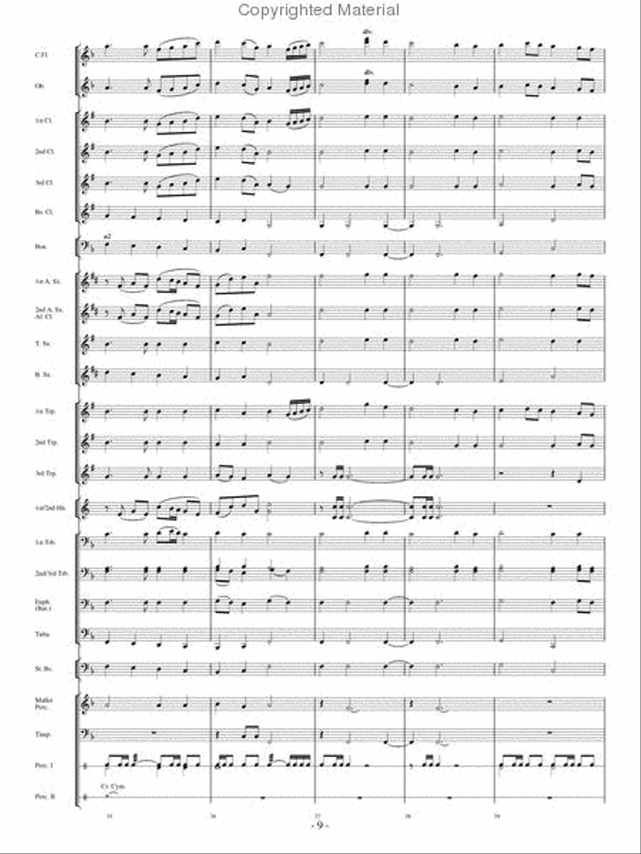 Beautiful Savior Concert Band scores gallery preview page 8
