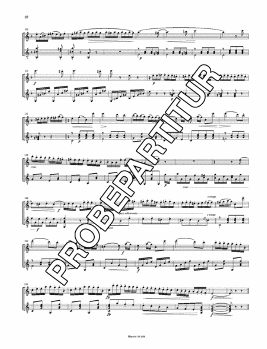 Six Divertissements op. 70 Flute scores gallery preview page 11