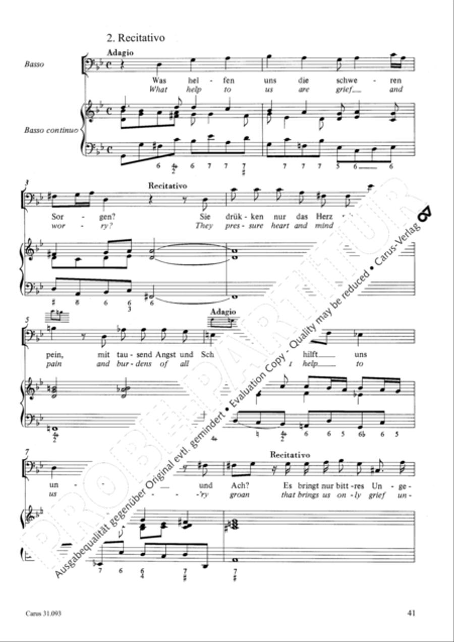 All those who seek God's sov'reign guidance (Wer nur den lieben Gott lasst walten) 4-Part scores gallery preview page 42
