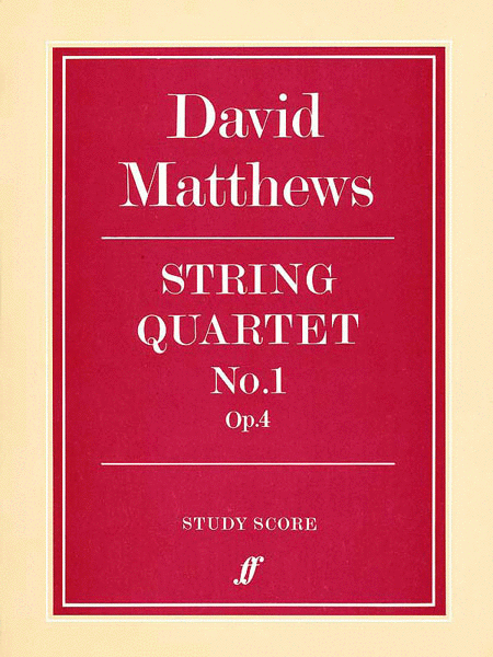 Matthews D/String Quartet 1 (Score)