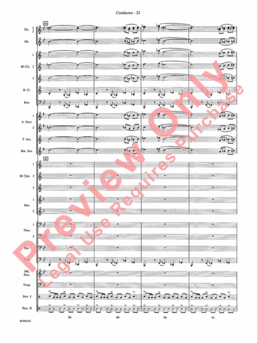 The Spirit of Orpheus (A Sinfonian Celebration) Concert Band scores gallery preview page 26