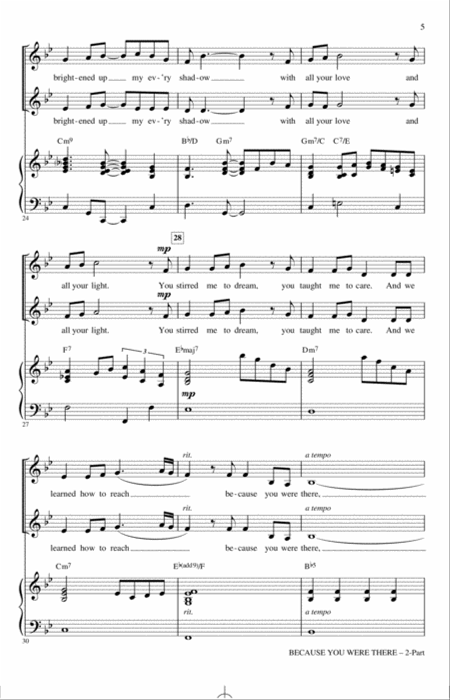 Because You Were There Because You Were There 2-Part scores gallery preview page 4