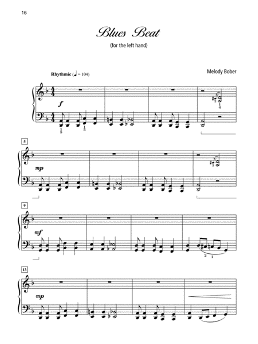 Grand One-Hand Solos for Piano Easy Piano scores gallery preview page 5