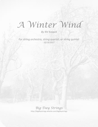 A Winter Wind - for string quartet or quintet