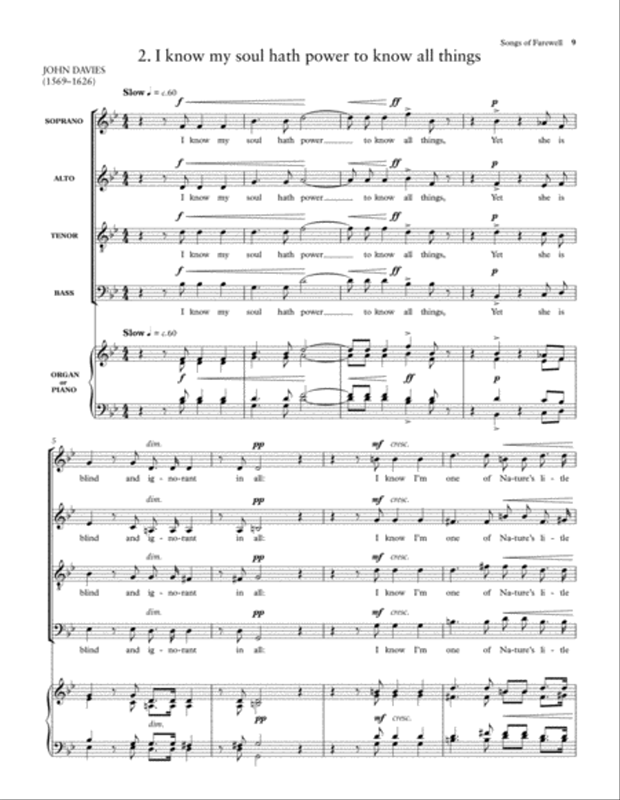 Songs of Farewell Divisi scores gallery preview page 10
