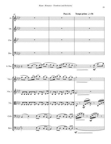Romance for Solo Trombone and Orchestra