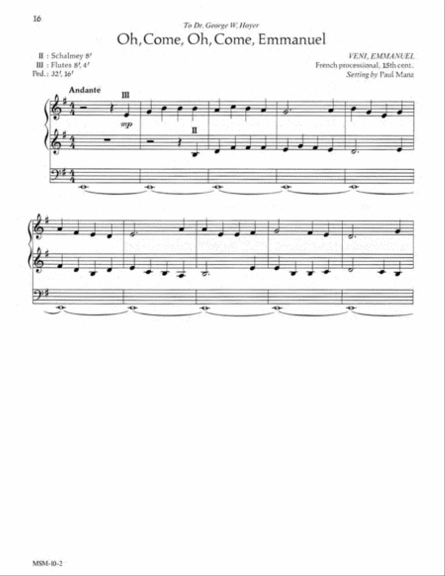 Six Advent Improvisations Organ scores gallery preview page 9
