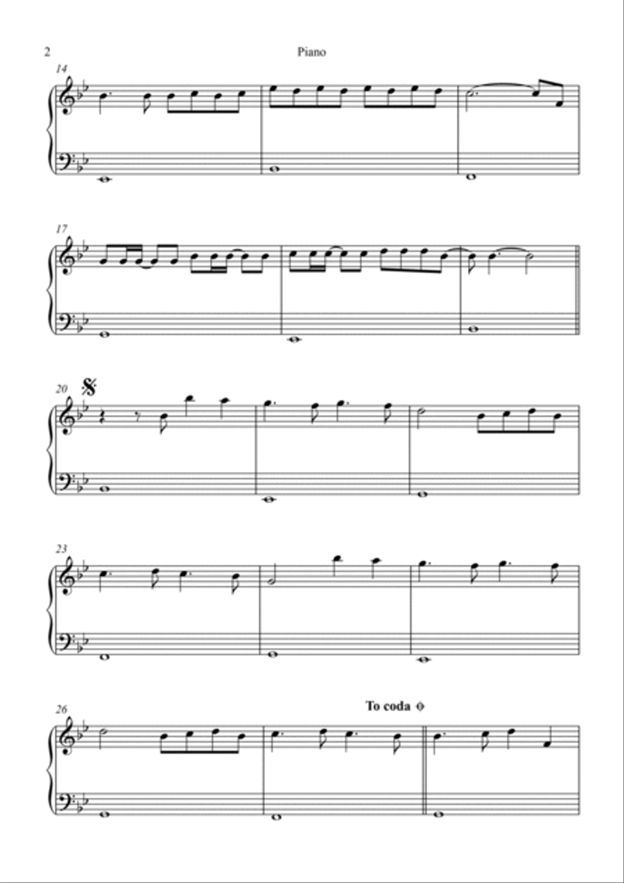 Brother Brother Piano Solo scores gallery preview page 2