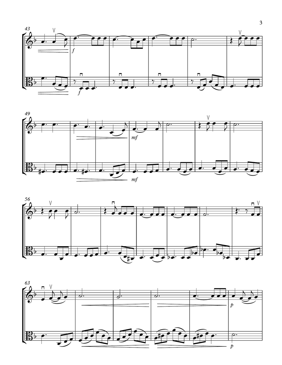 What A Wonderful World String Duet scores gallery preview page 3