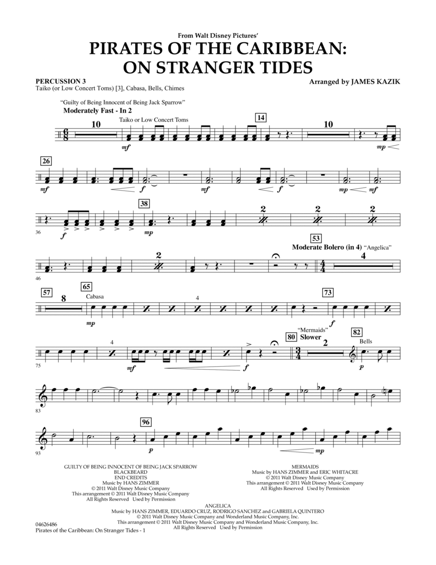 Pirates Of The Caribbean: On Stranger Tides - Percussion 3