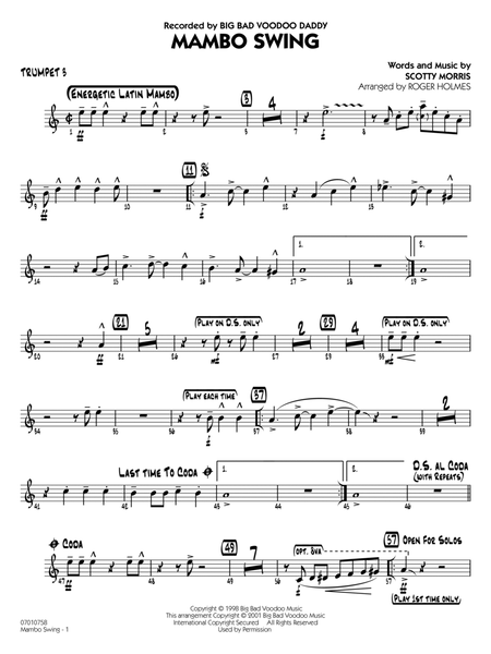 Mambo Swing (arr. Roger Holmes) - Trumpet 3
