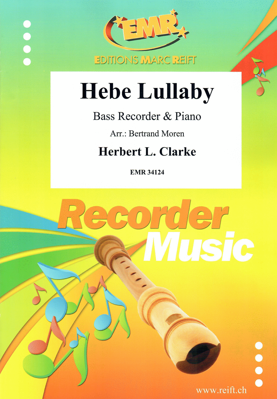 Hebe Lullaby Bass Recorder scores gallery preview page 1