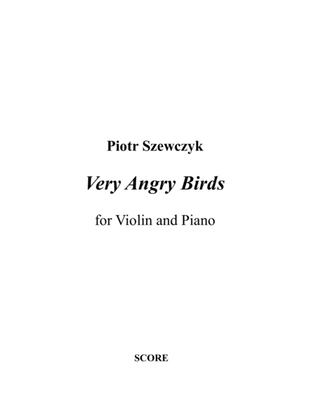 Book cover for Very Angry Birds for Violin and Piano