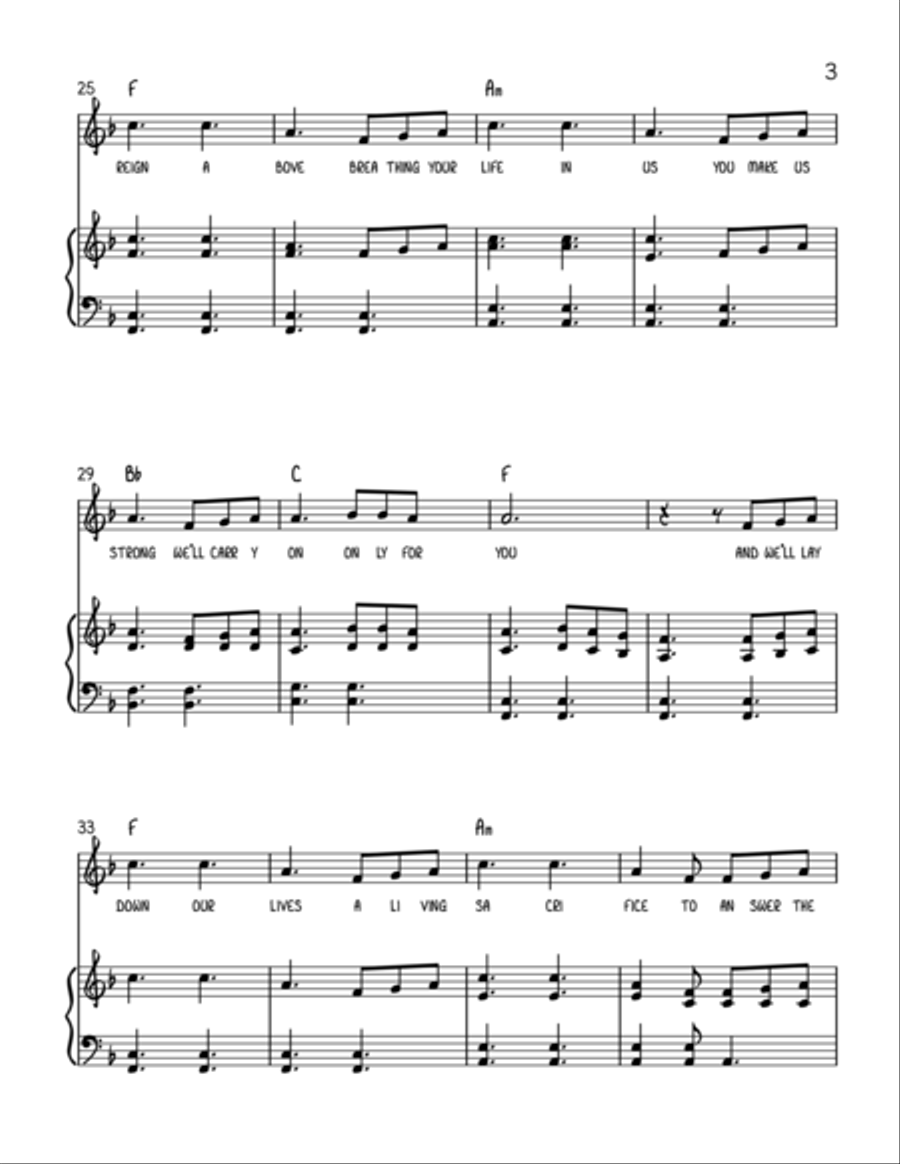 Only For You Voice scores gallery preview page 3