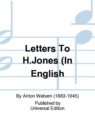 Letters To H.Jones (In English