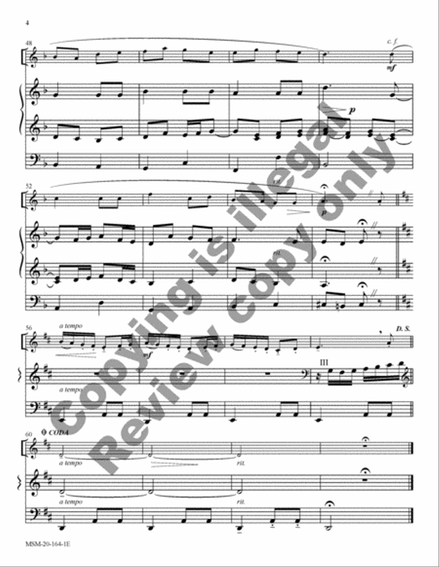 Three Carols for Oboe and Organ Oboe scores gallery preview page 11