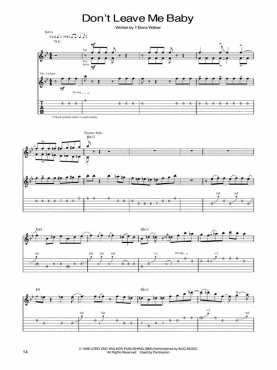 The T-Bone Walker Collection Electric Guitar scores gallery preview page 9