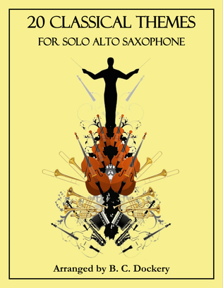 Book cover for 20 Classical Themes for Solo Alto Saxophone