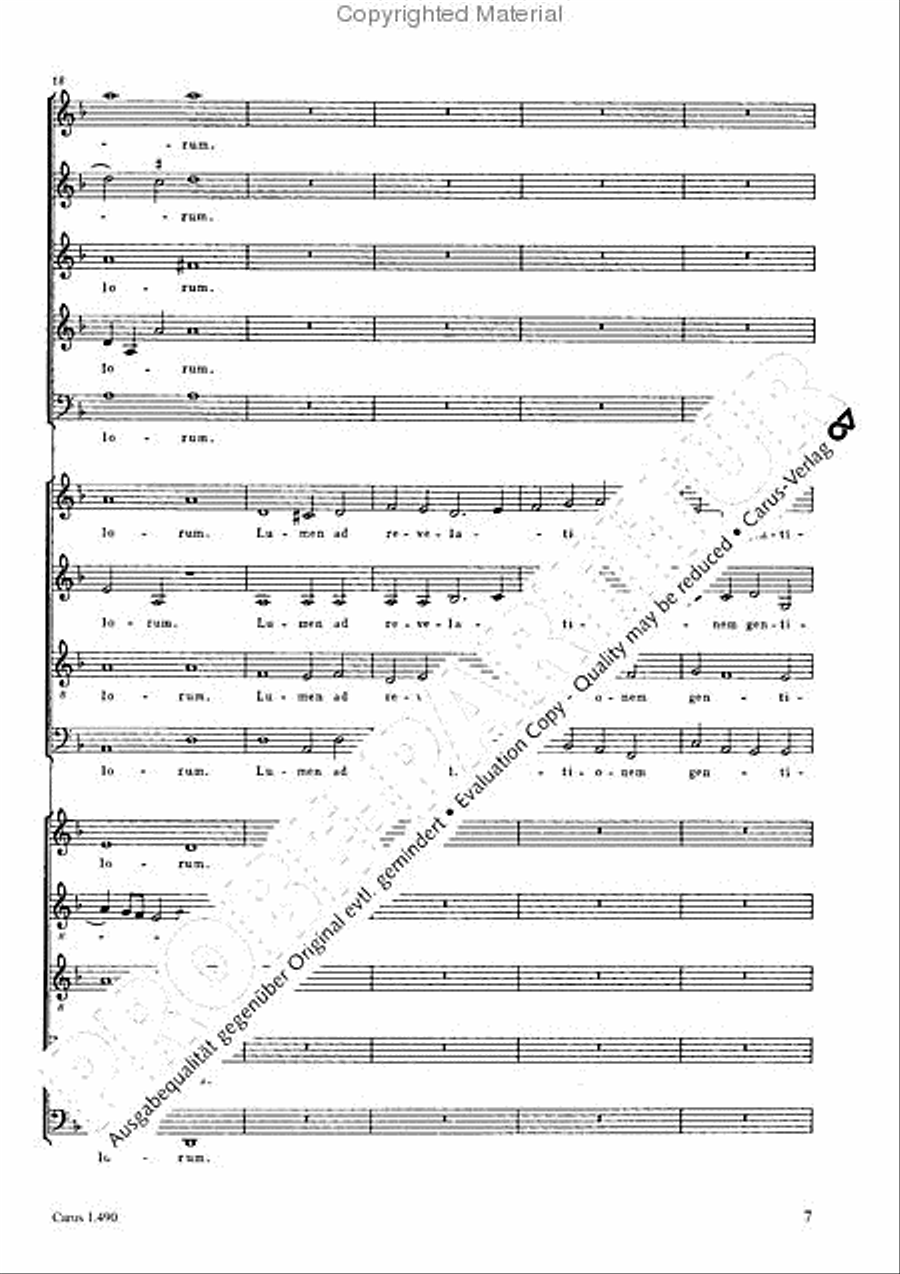 Nunc dimittis servum 4-Part scores gallery preview page 8