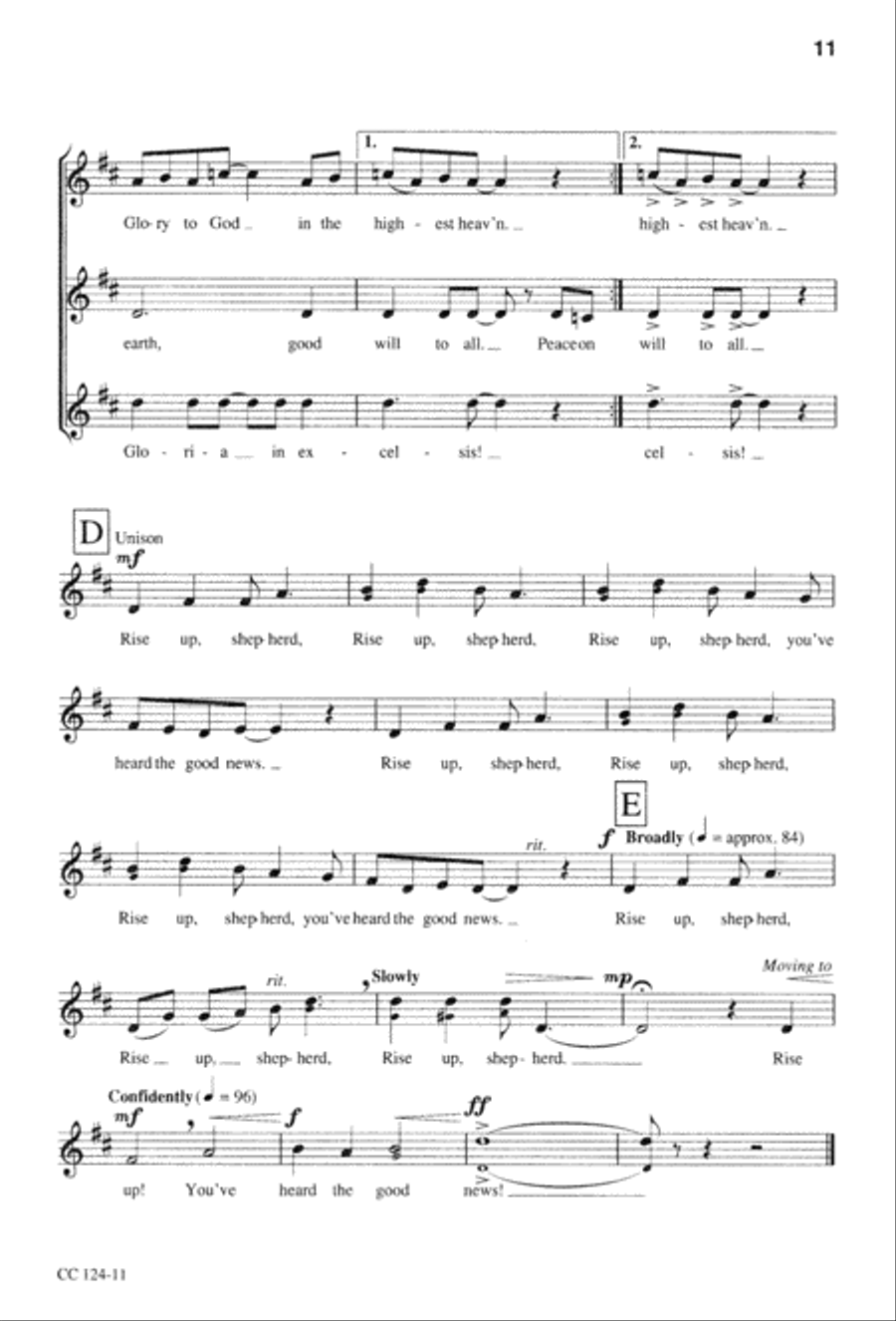 Christmas Time Singers Edition Unison Choir scores gallery preview page 13