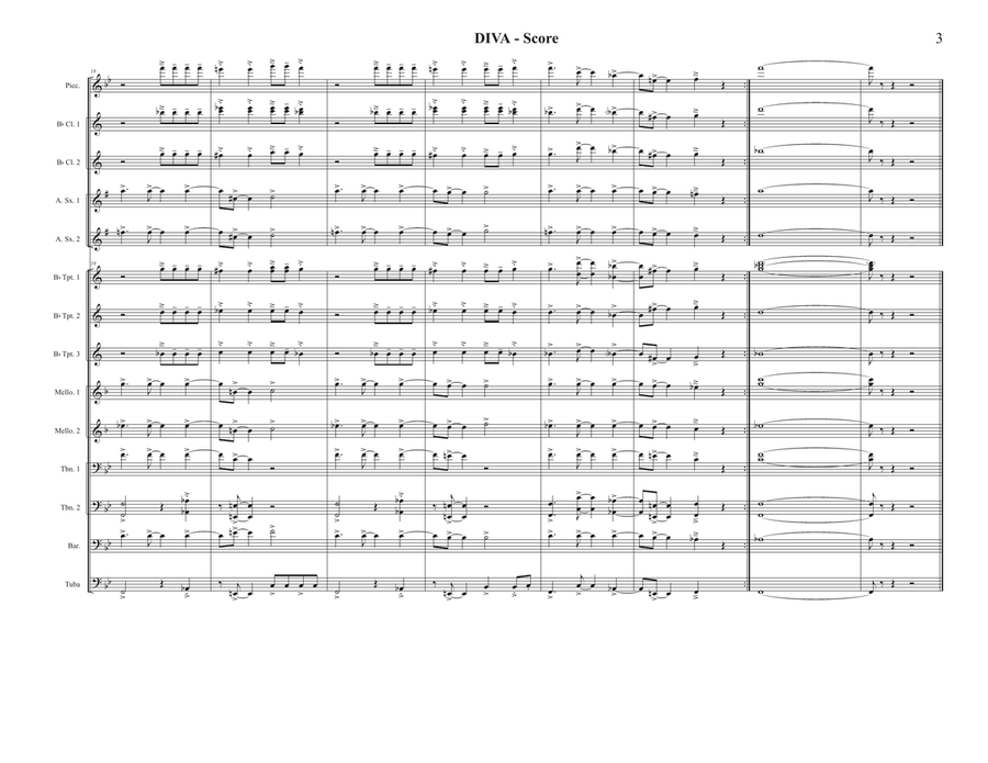 Diva Marching Band scores gallery preview page 3