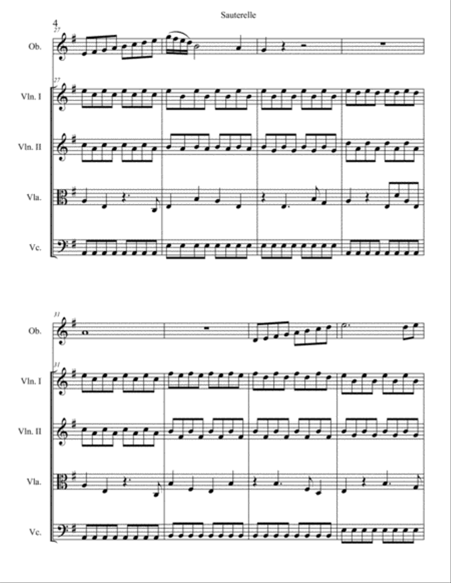 Sauterelle Chamber Orchestra scores gallery preview page 4