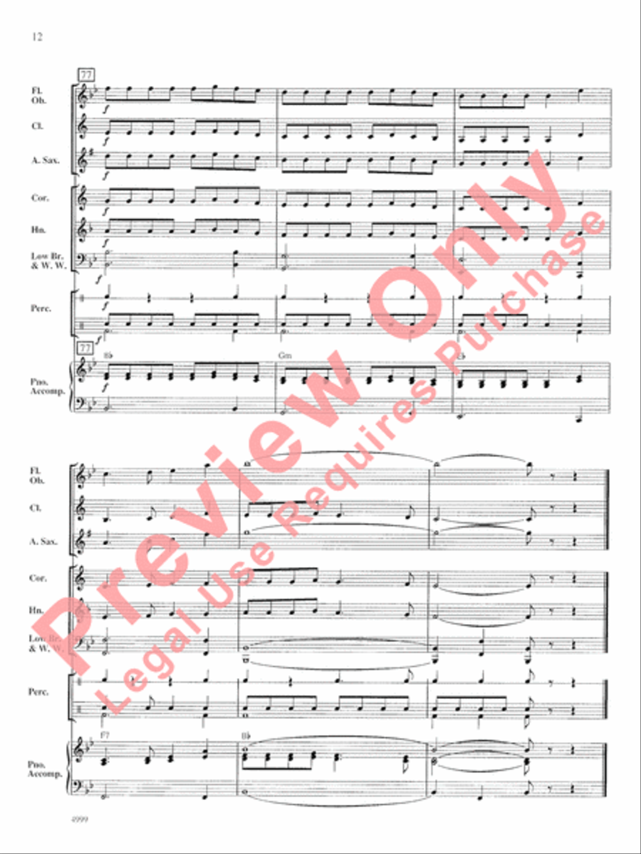 Crater Lake Overture Crater Lake Overture Concert Band scores gallery preview page 13