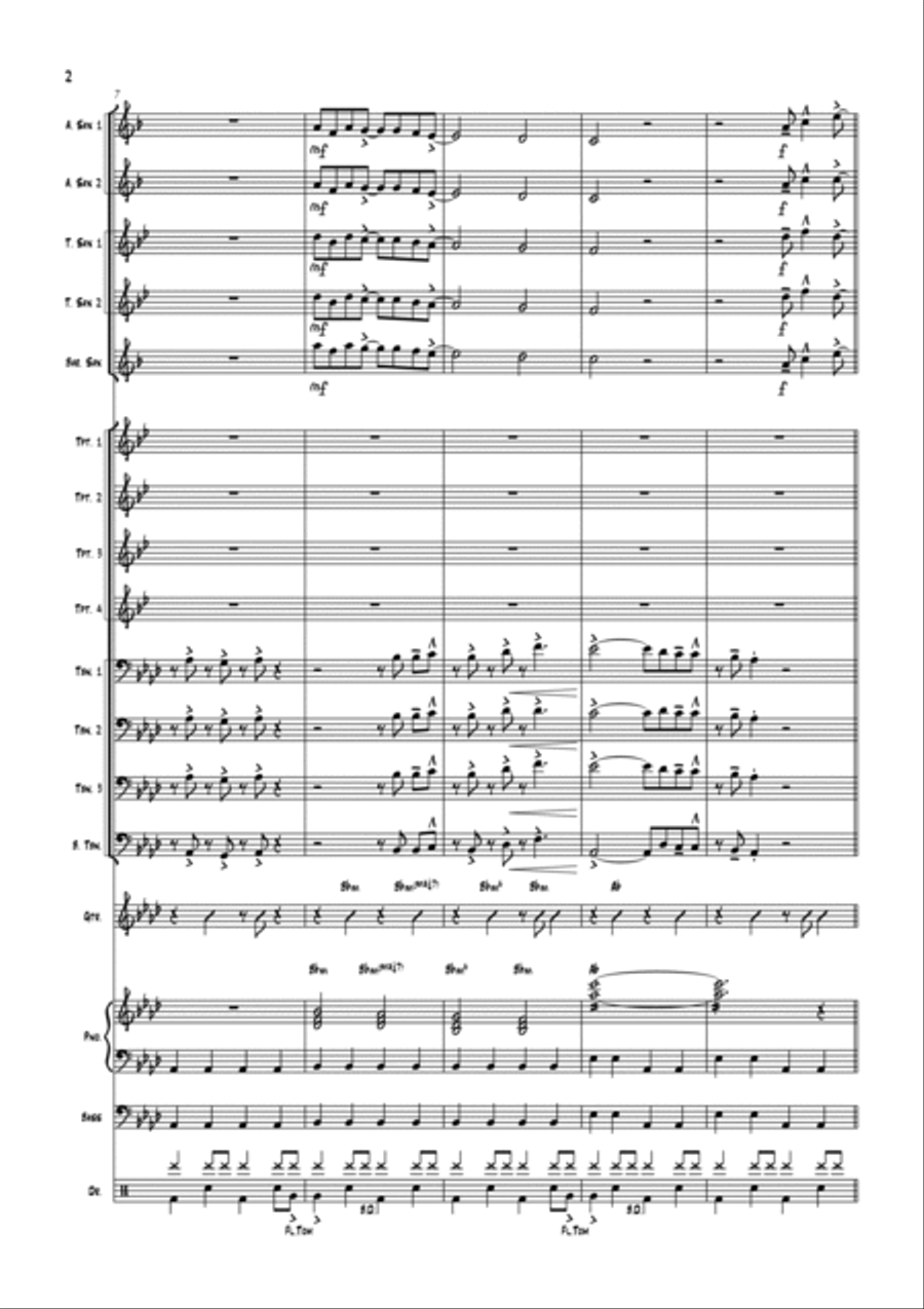 Man In A Suitcase Jazz Ensemble scores gallery preview page 2