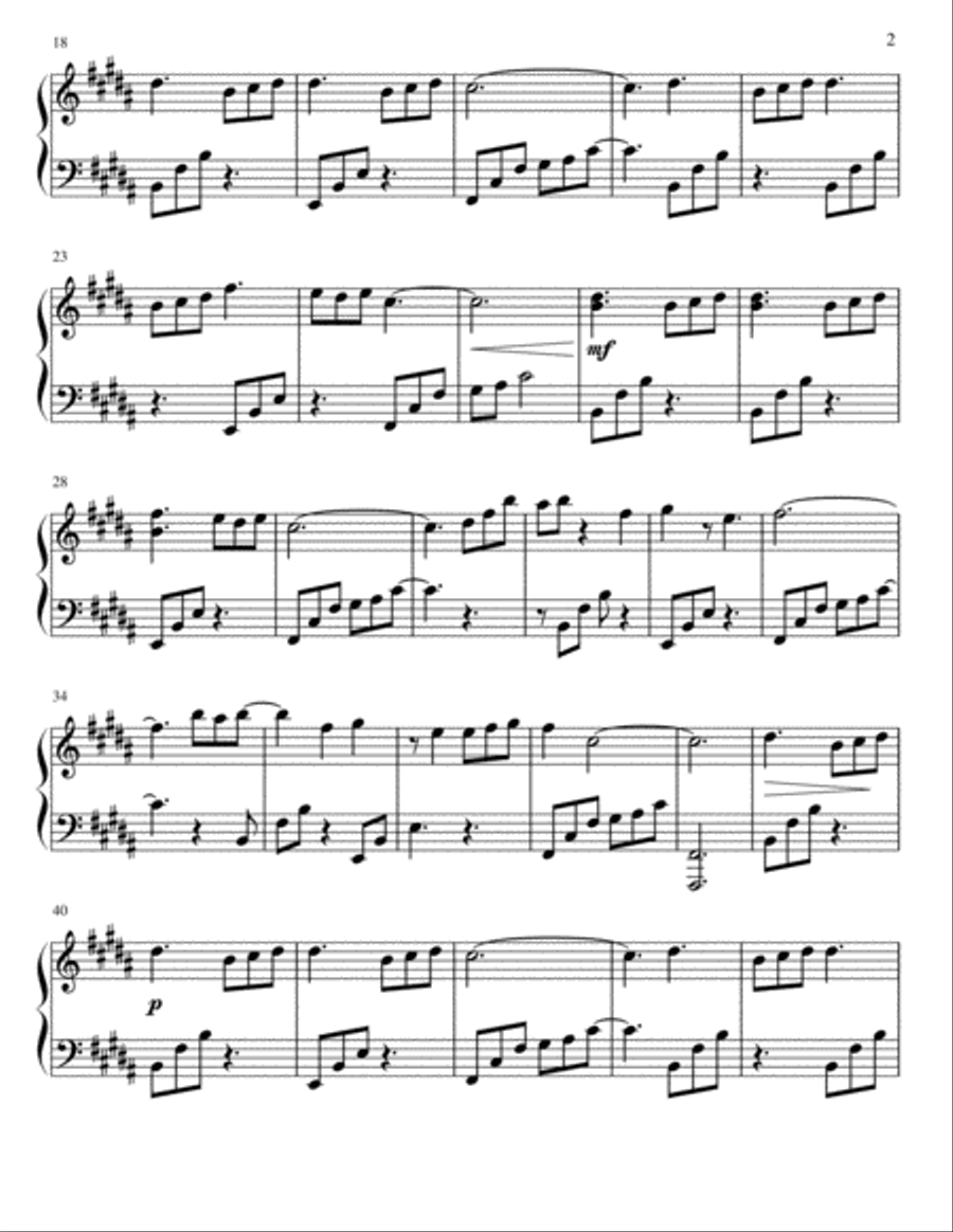 TREASURED LOVE Piano Solo scores gallery preview page 2