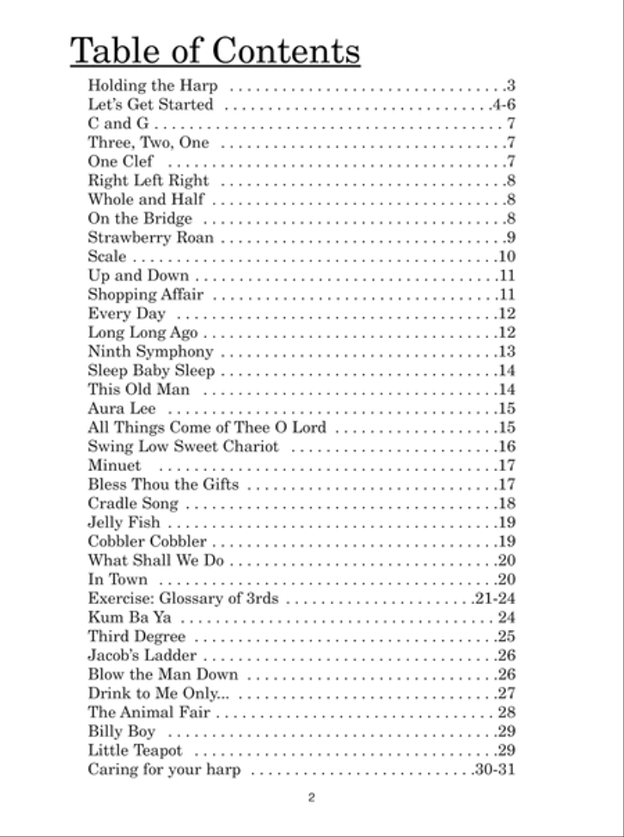 Fun with the Folk Harp Fun with the Folk Harp Celtic Harp scores gallery preview page 3