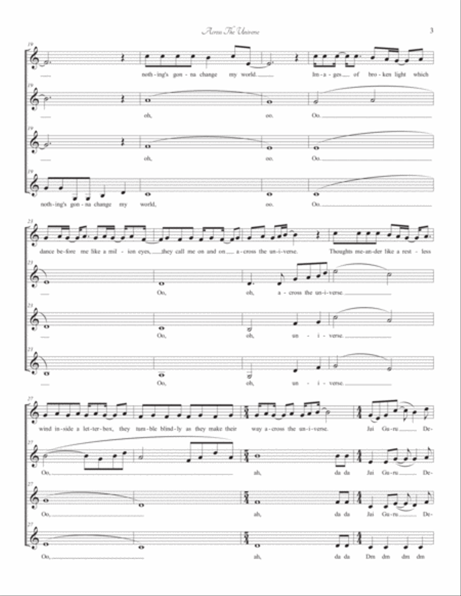 Across The Universe SSAA scores gallery preview page 3