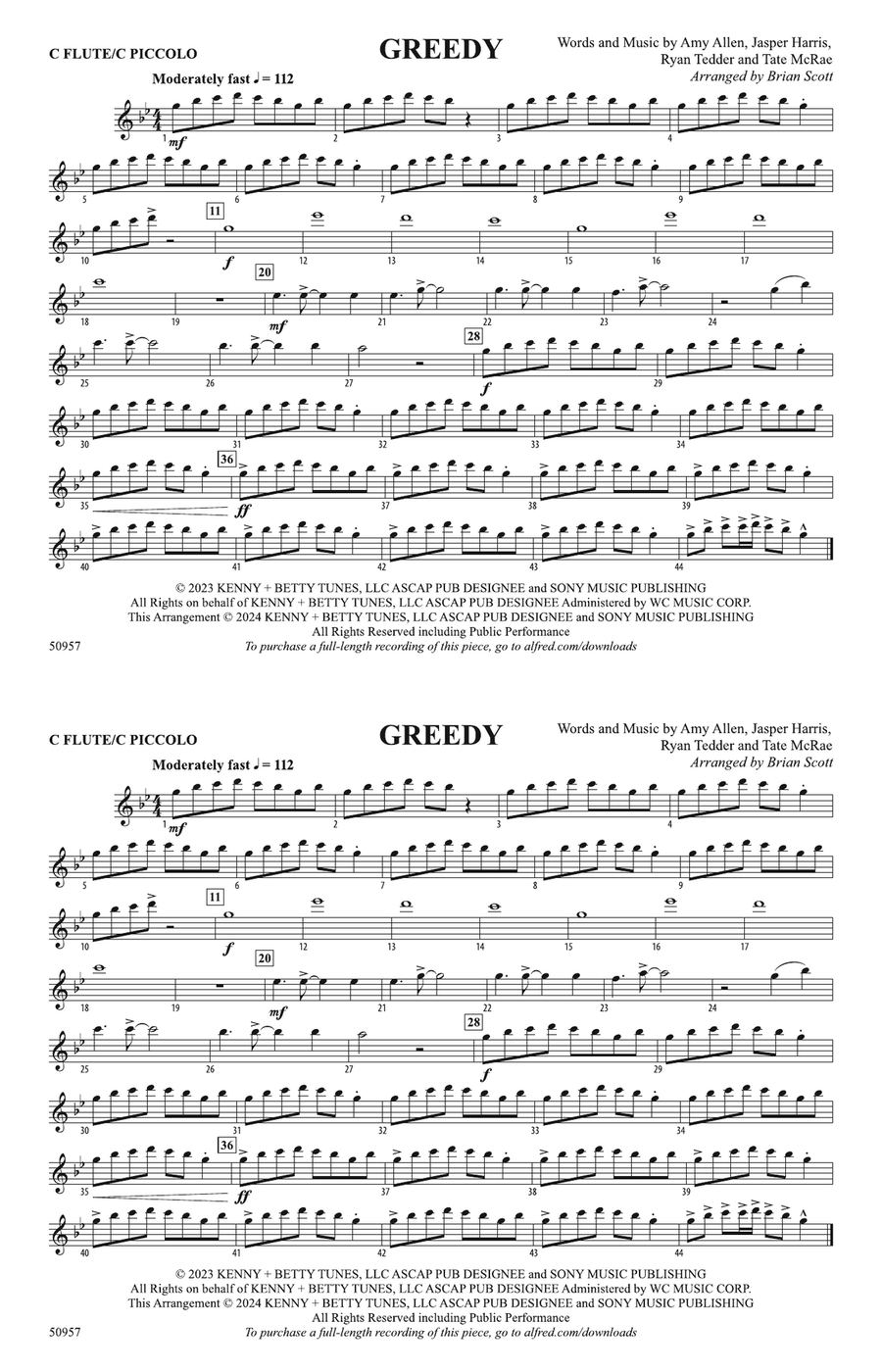 Greedy: Flute