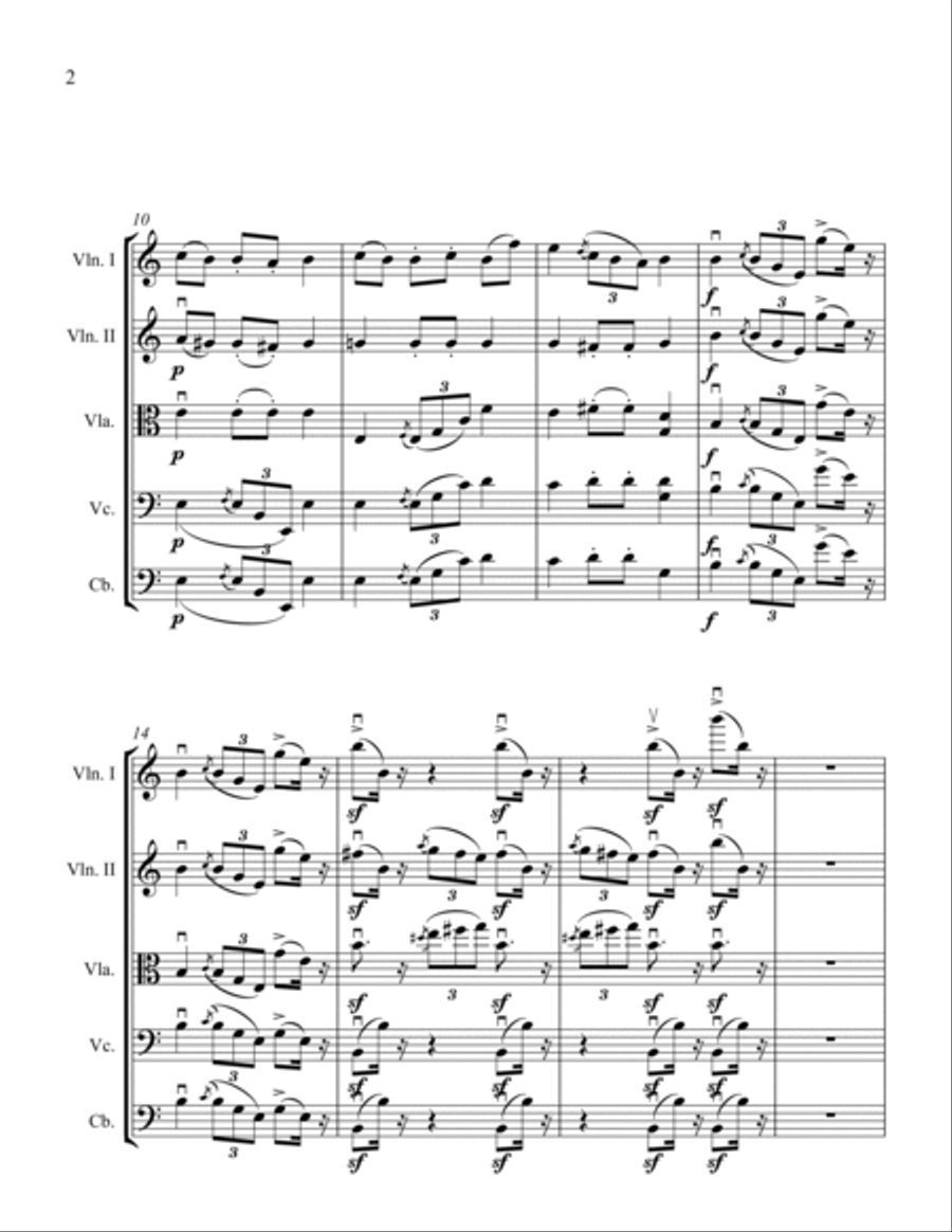 Moments Musicaux I Moments Musicaux I String Orchestra scores gallery preview page 2
