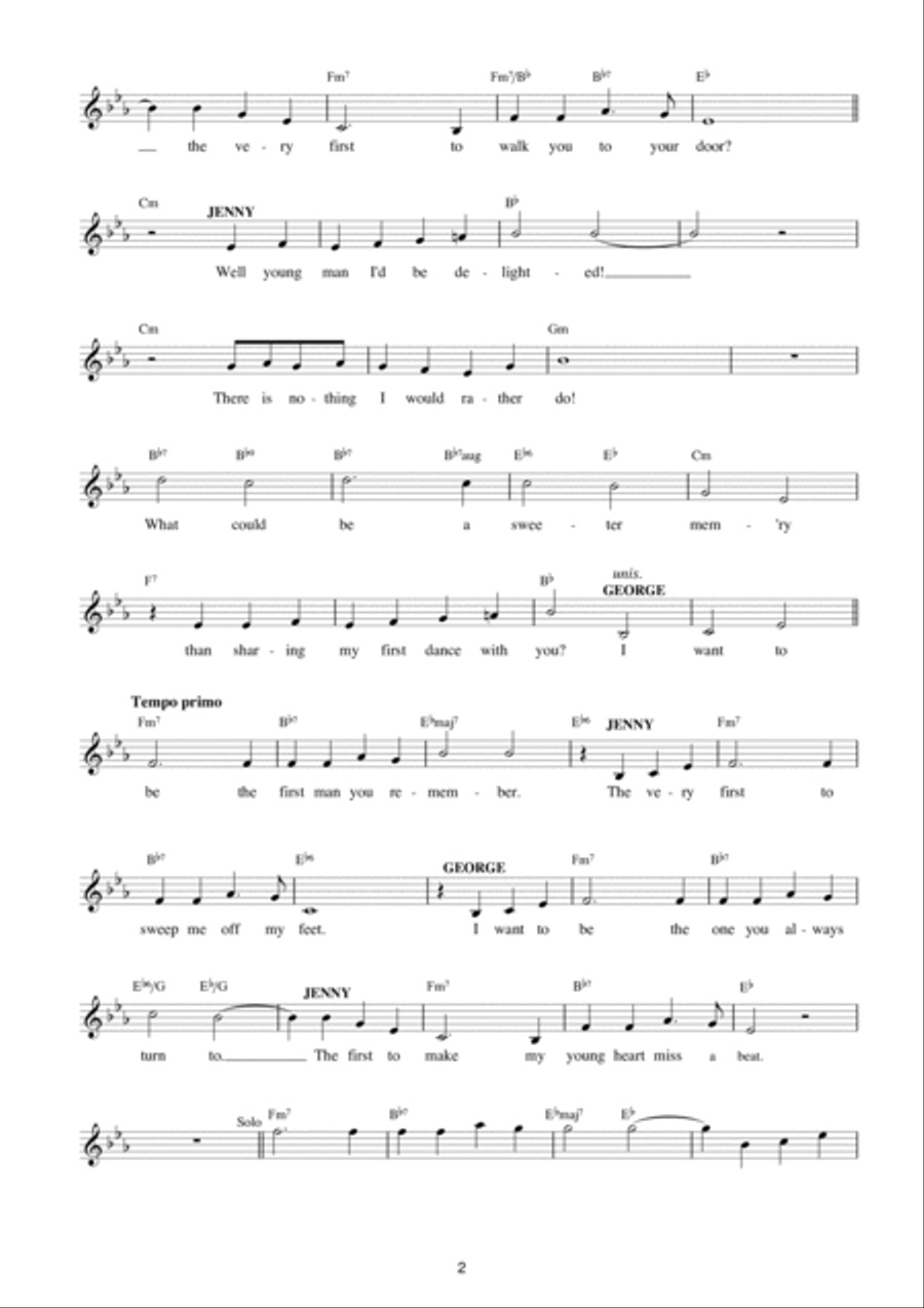 The First Man You Remember (from Aspects Of Love) Piano scores gallery preview page 2
