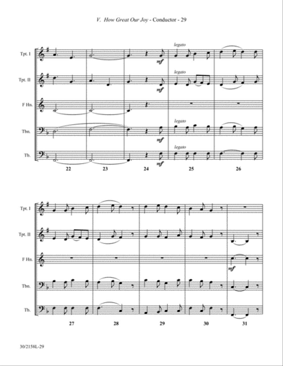 Christmas Suite for Brass Quintet Brass Quintet scores gallery preview page 26