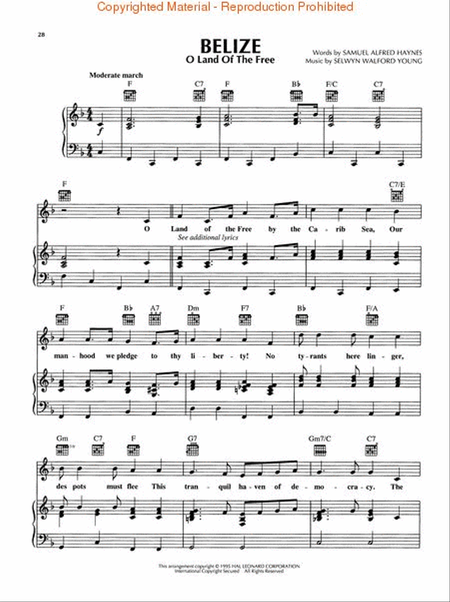 National Anthems from Around the World Choir scores gallery preview page 3