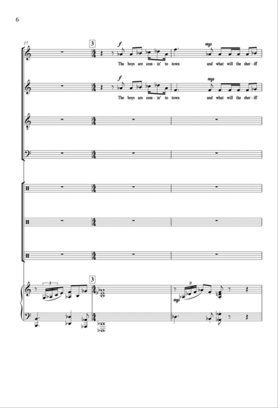 The Settling Years 4-Part scores gallery preview page 6