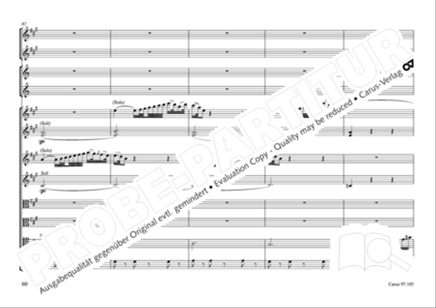 Concertone in D major Horn scores gallery preview page 61