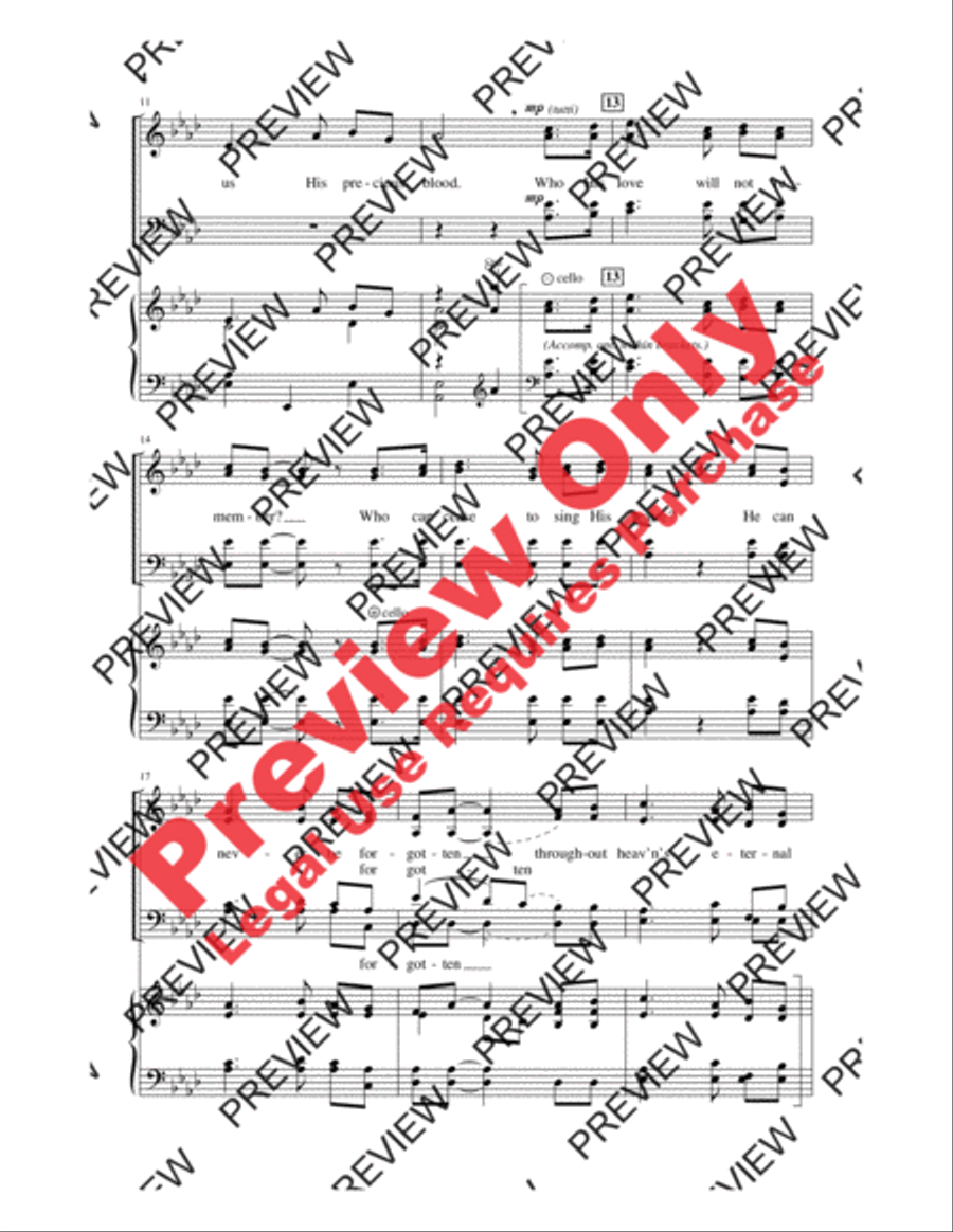 Here Is Love, Vast As the Ocean 4-Part scores gallery preview page 3