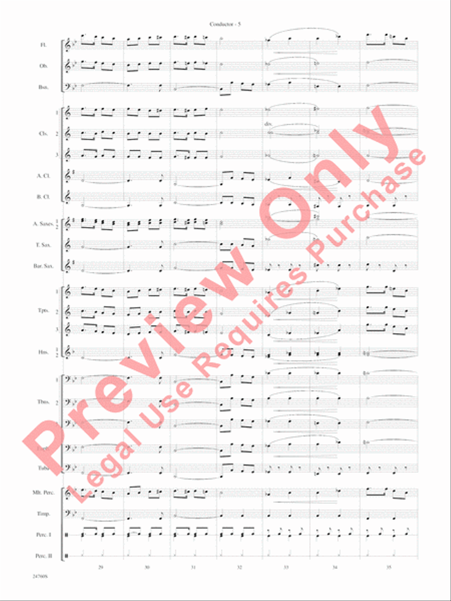 Travelin' Trumpets Concert Band scores gallery preview page 8