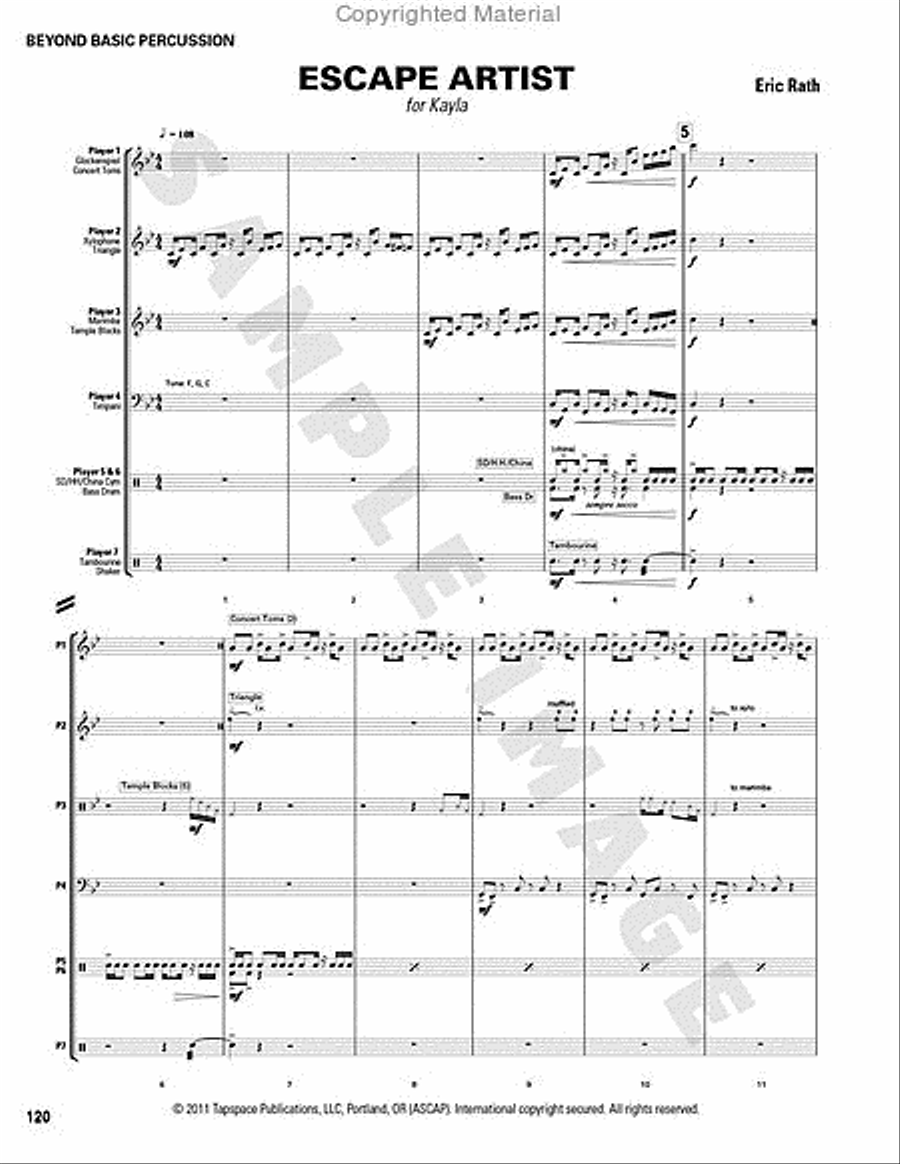 Beyond Basic Percussion Percussion scores gallery preview page 45