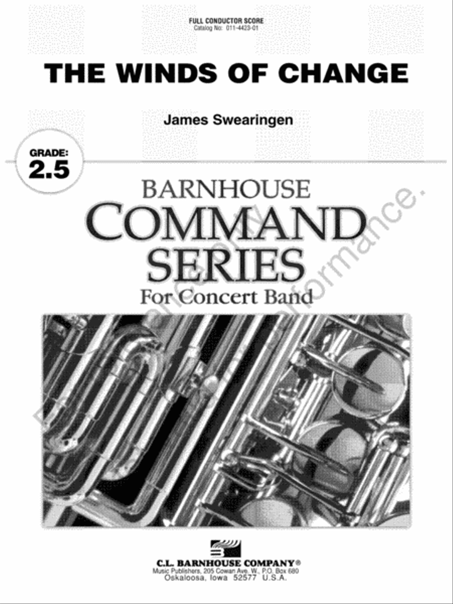 The Winds Of Change Concert Band scores gallery preview page 2