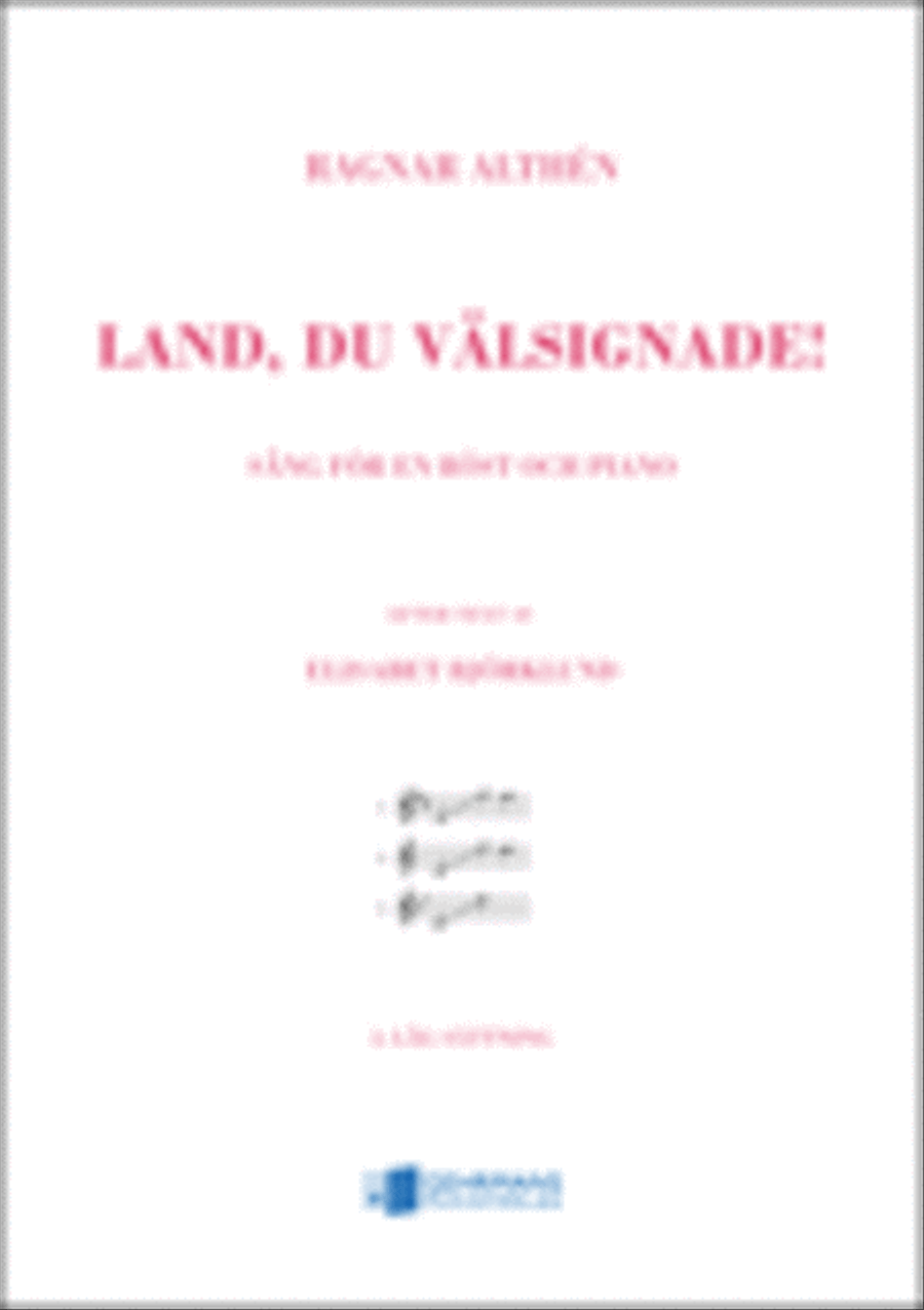 Land du valsignade - lag sattning Voice Solo scores gallery preview page 1