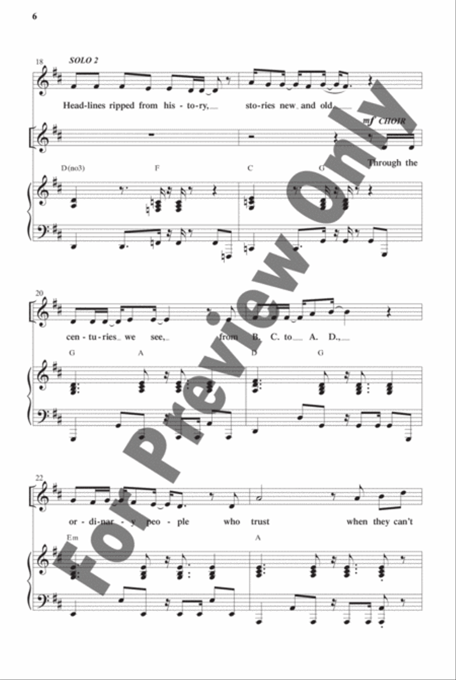 Faith News - Choral Book Choir scores gallery preview page 10