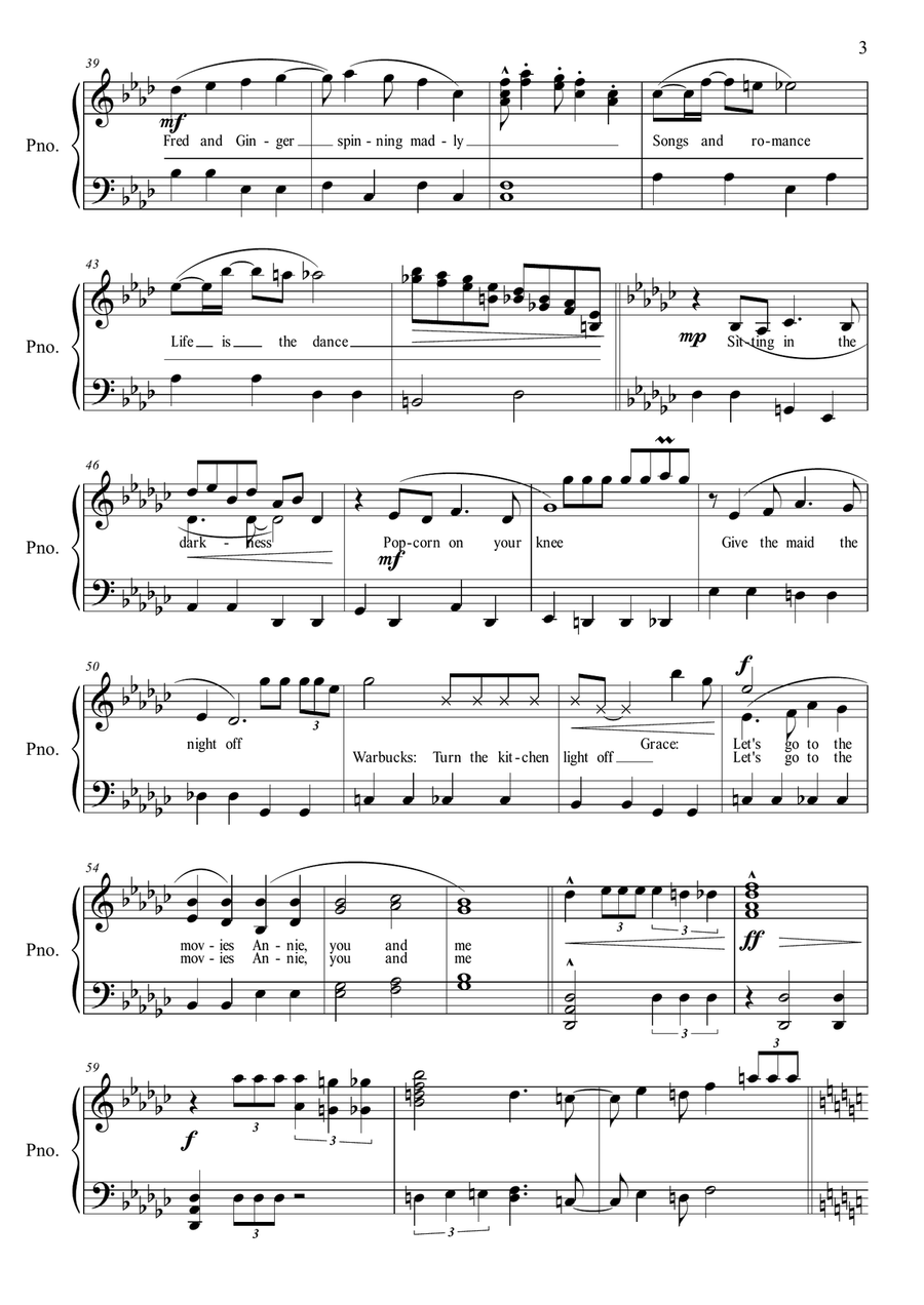 Let's Go To The Movies Piano Solo scores gallery preview page 3