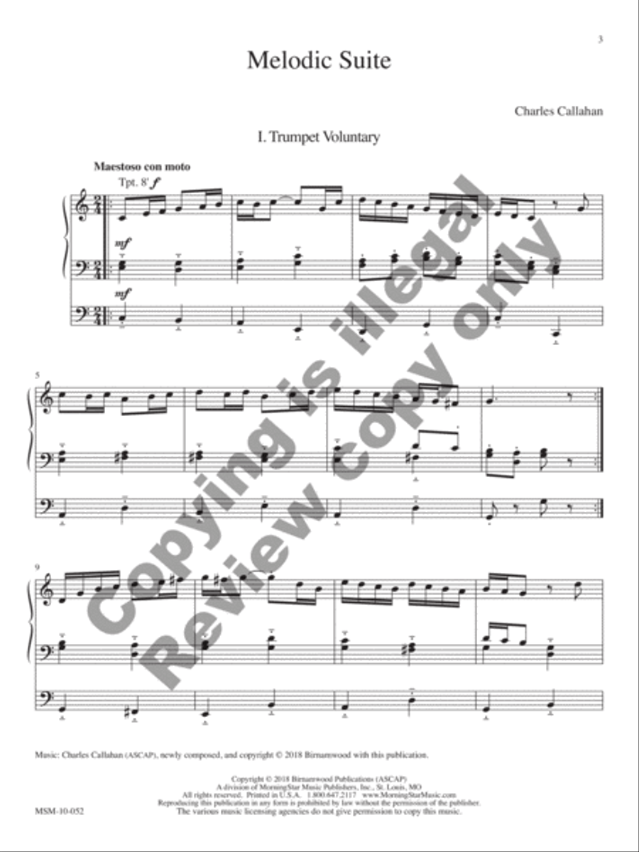 Melodic Suite Melodic Suite Organ scores gallery preview page 3