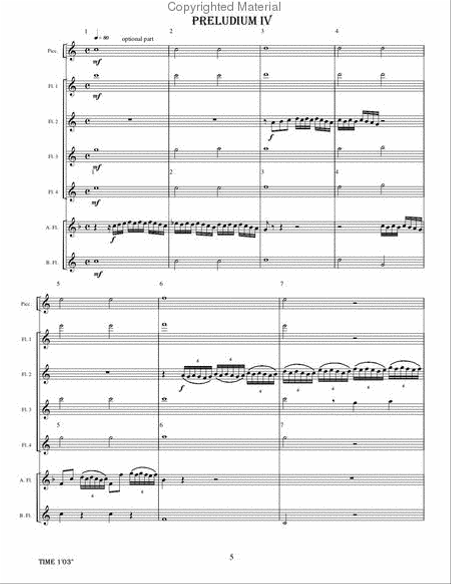 William Byrd Collection Flute Choir scores gallery preview page 5